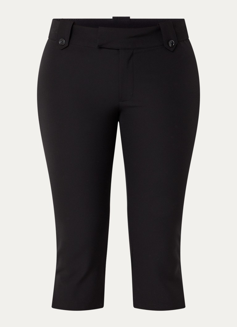 Neo Noir Dames Shawnee high waist slim fit korte broek met split in de kleur Zwart, maat: 44