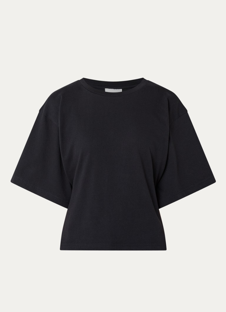 Neo Noir Dames Asha T-shirt met ronde hals in de kleur Donkerblauw, maat: 40