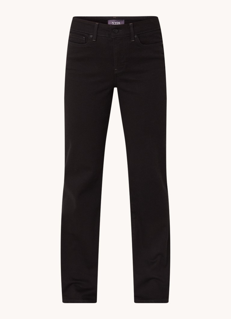 NYDJ Dames Blake high waist flared jeans met gekleurde wassing in de kleur Zwart