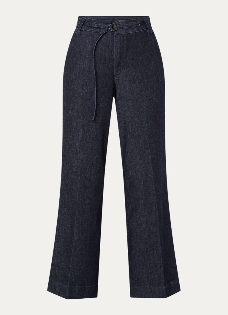 NYDJ Dames Mia high waist wide leg jeans met ceintuur in de kleur Indigo