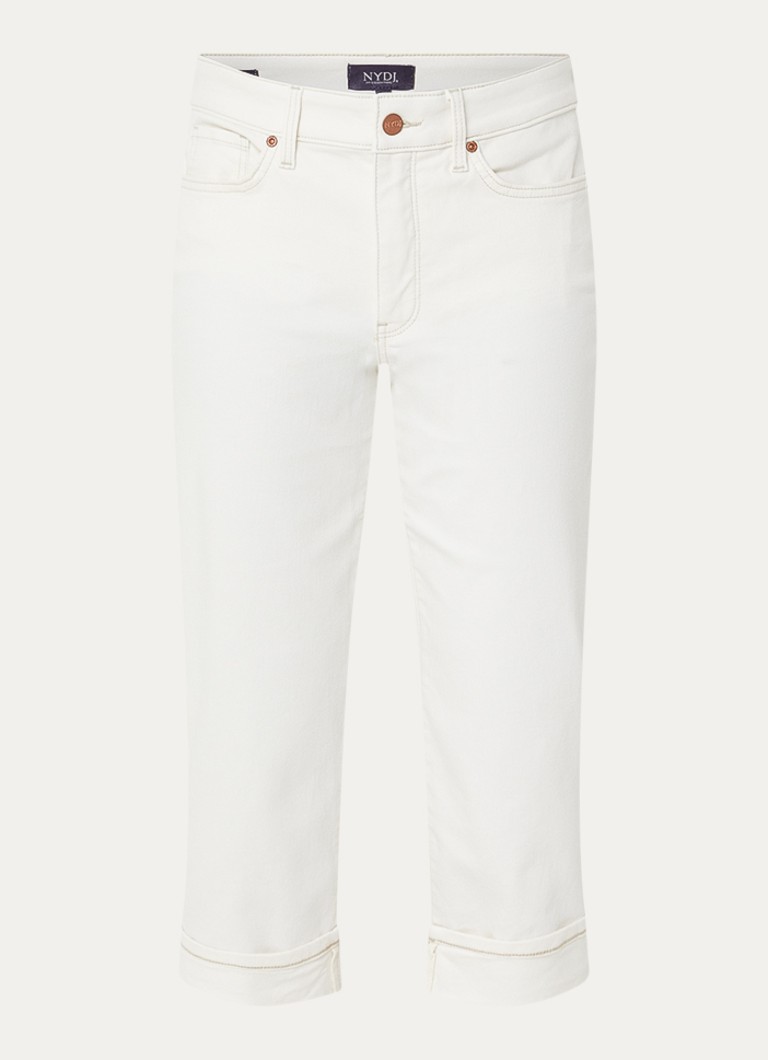 NYDJ Dames Marilyn low waist straight leg jeans met gekleurde wassing in de kleur Wit