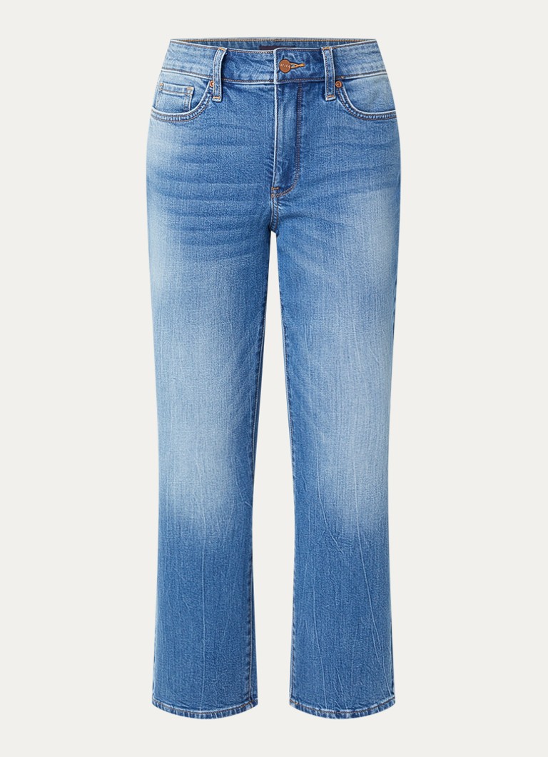 NYDJ Dames Mailyn mid waist straight fit jeans met gekleurde wassing in de kleur Indigo