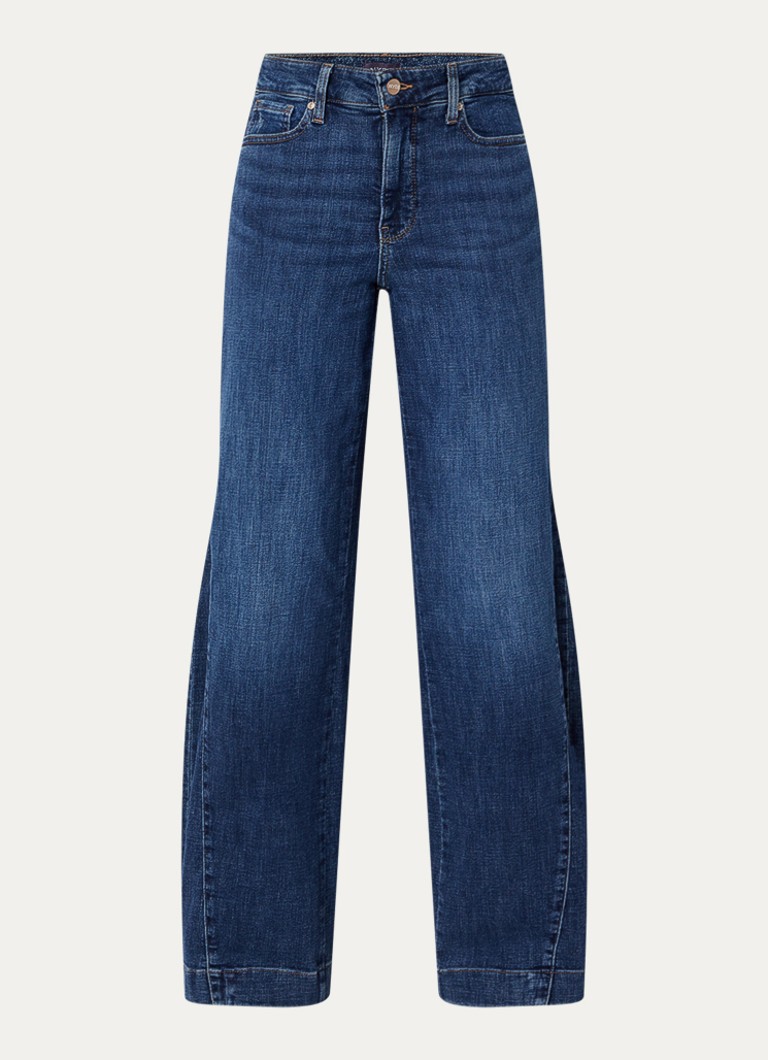 NYDJ Dames Teresa low waist wide fit jeans met steekzakken in de kleur Indigo