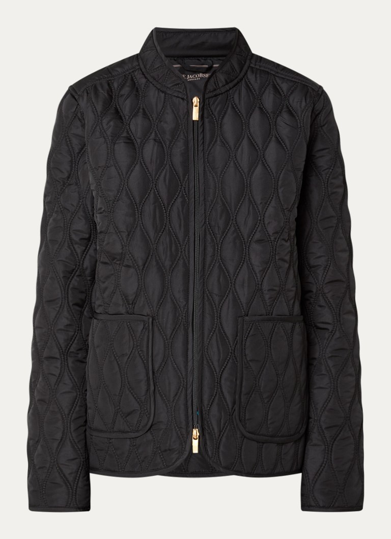 Ilse Jacobsen Dames Jack met quiltpatroon in de kleur Zwart