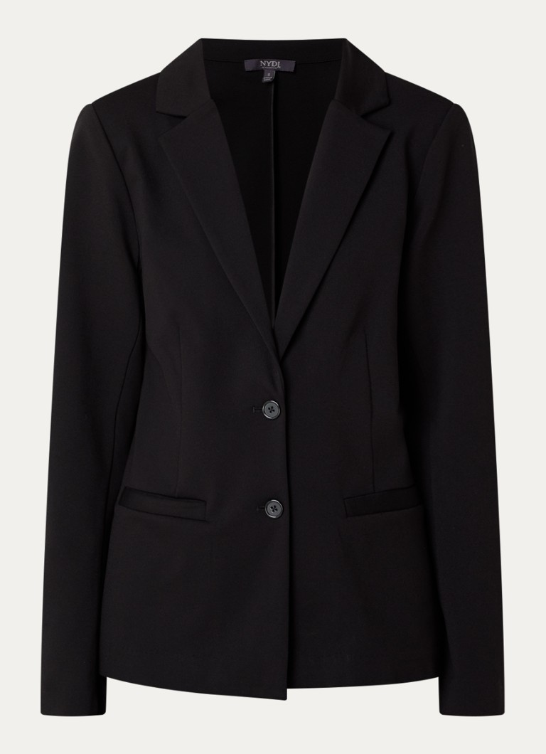 NYDJ Dames Classic blazer met paspelzakken in de kleur Zwart