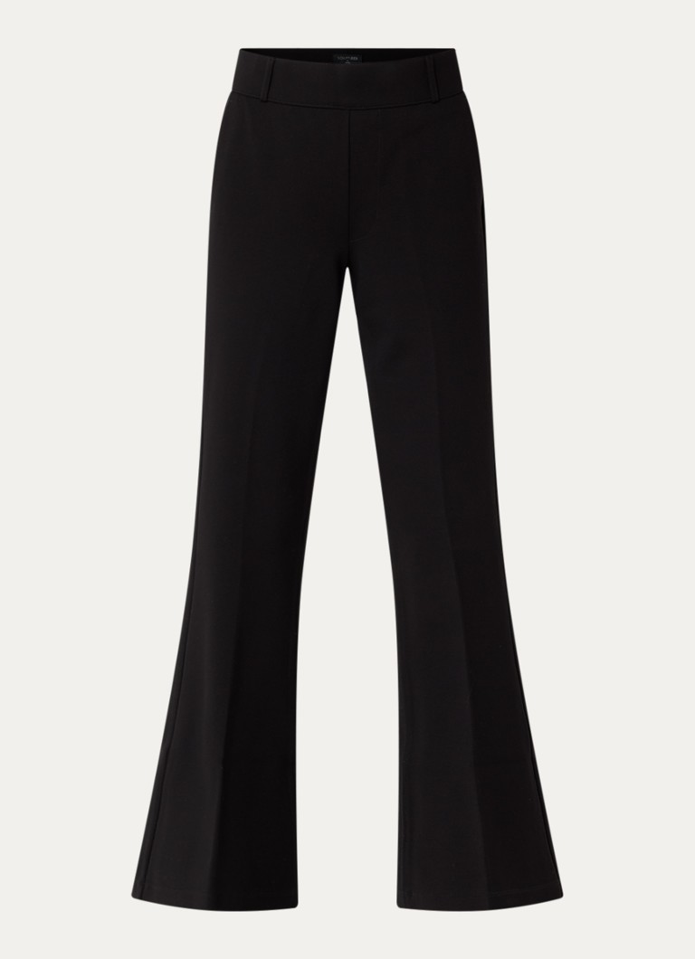NYDJ Dames Mid waist flared legging van jersey met steekzakken in de kleur Zwart