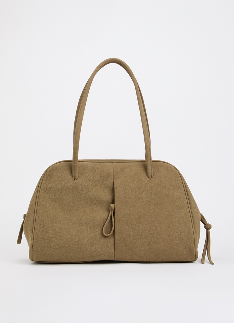 Ölend Dames Brooklyn schoudertas in de kleur Khaki, maat: 39x24x18