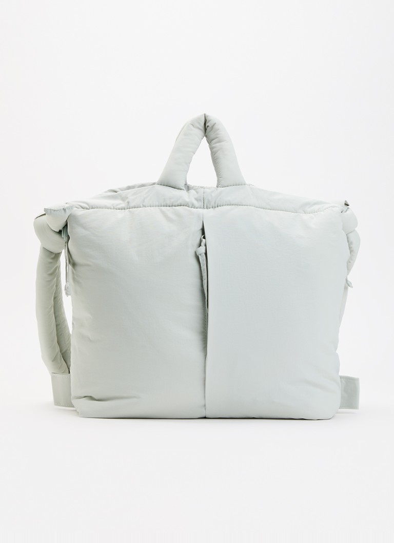 Ölend Dames Ona gewatteerde crossbodytas in de kleur Blauwgrijs, maat: 32x42x14
