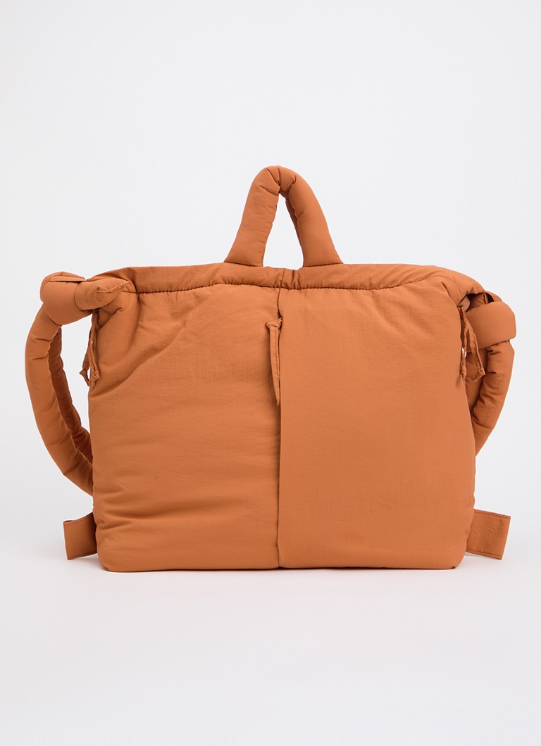 Ölend Dames Ona gewatteerde crossbodytas in de kleur Donkeroranje, maat: 32x42x14