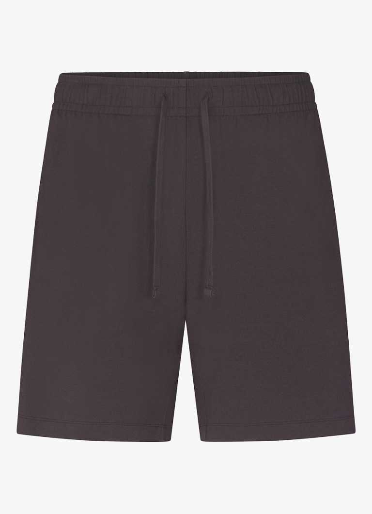SKIMS Heren Jersey Lounge straight fit korte jogginsbroek in de kleur Antraciet, maat: XXXL