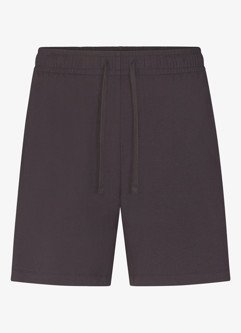 SKIMS Heren Jersey Lounge straight fit korte jogginsbroek in de kleur Grijs, maat: M