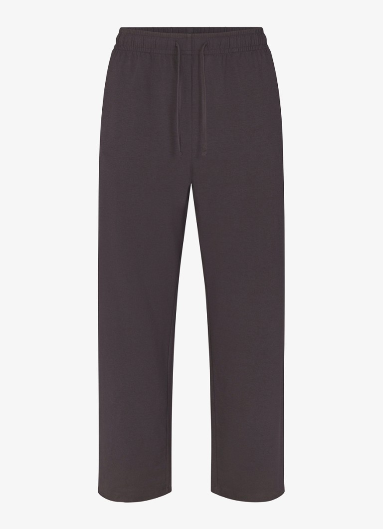 SKIMS Heren Jersey Lounge straight fit loungebroek met steekzakken in de kleur Donkergrijs, maat: S