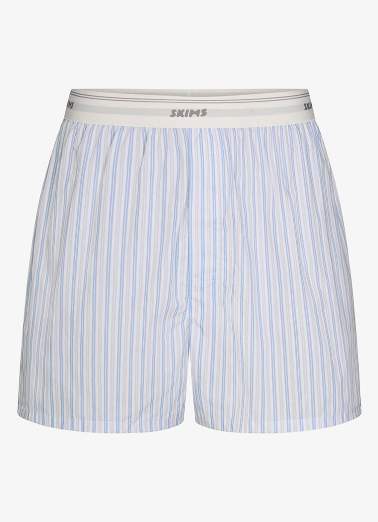 SKIMS Heren Boxershort met logoband in de kleur Blauw, maat: M