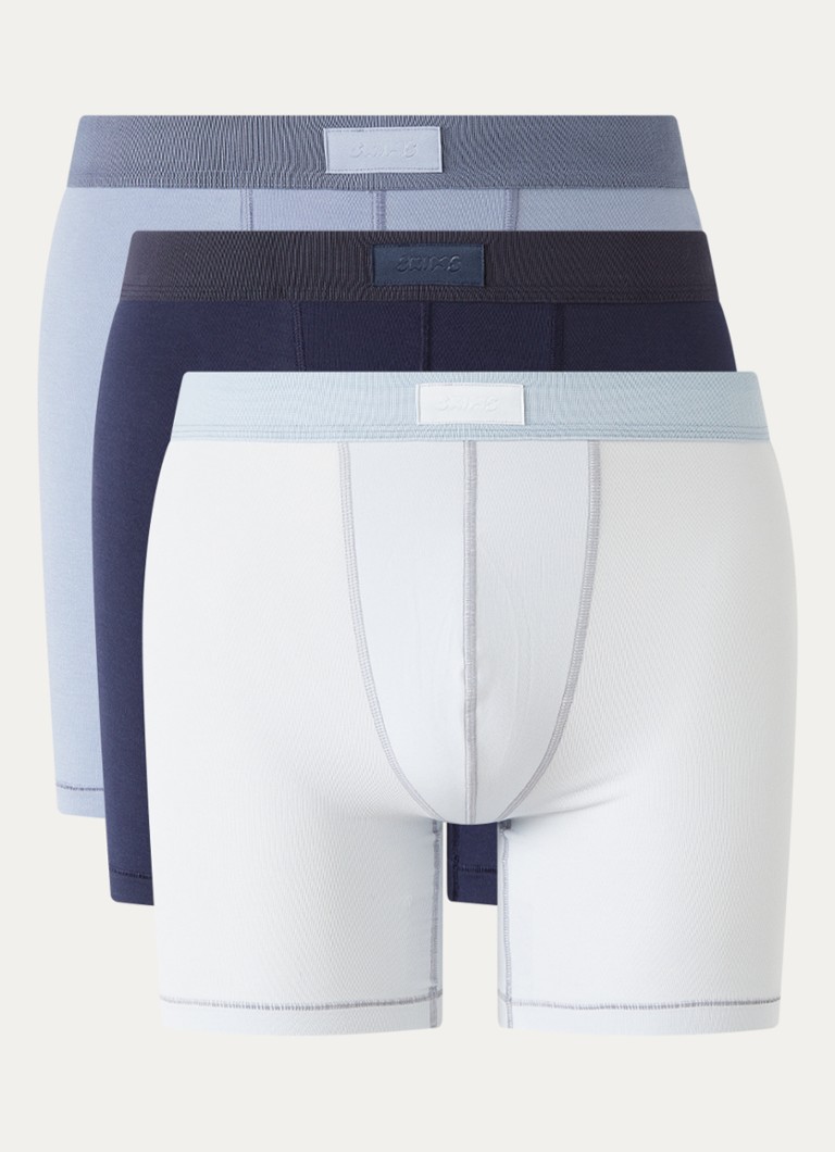 SKIMS Heren Boxershort met logoband in 3-pack in de kleur Wit, maat: L