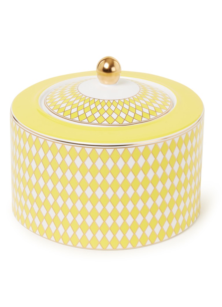 POLSPOTTEN Chess Low opbergpot 14 cm Geel - Deal