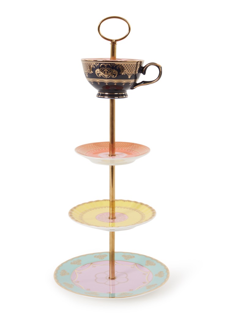 POLSPOTTEN Grandpa High Tea serveerschaal 44 cm Lila - Deal