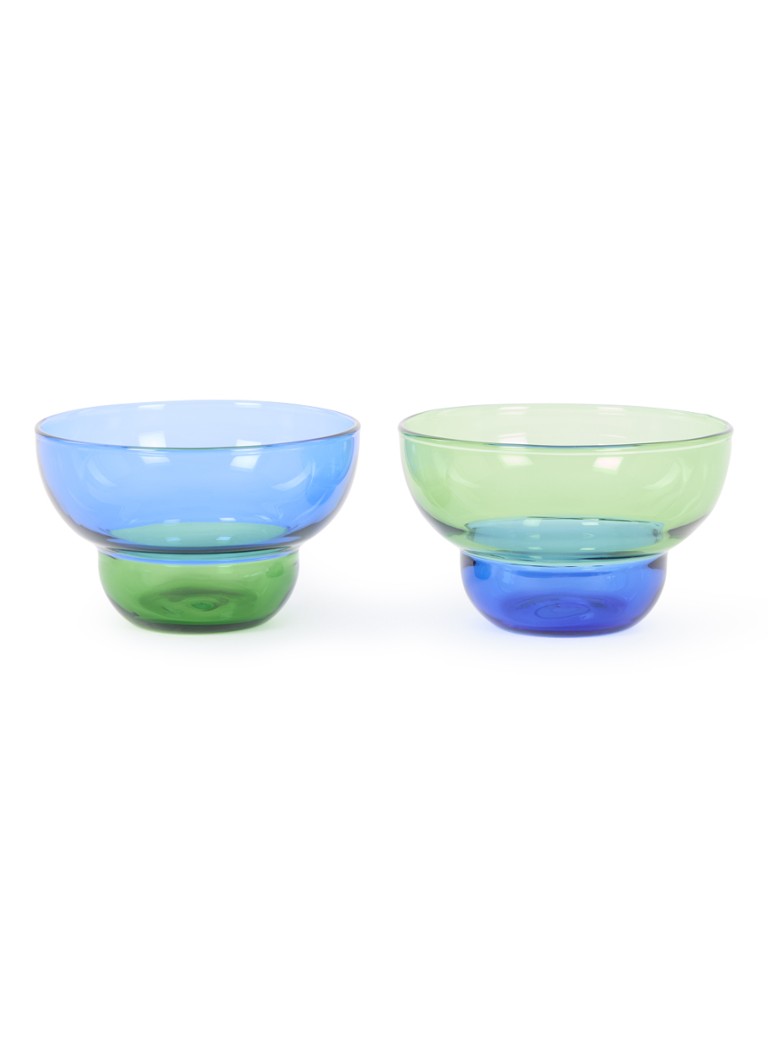 POLSPOTTEN Mizu Kiri kop 22 cl set van 2 Blauw - Deal