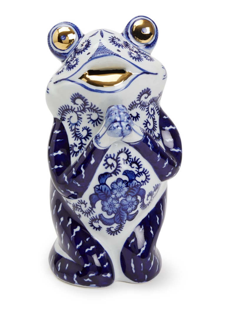 POLSPOTTEN Frog spaarpot 25,5 cm Blauw - Deal