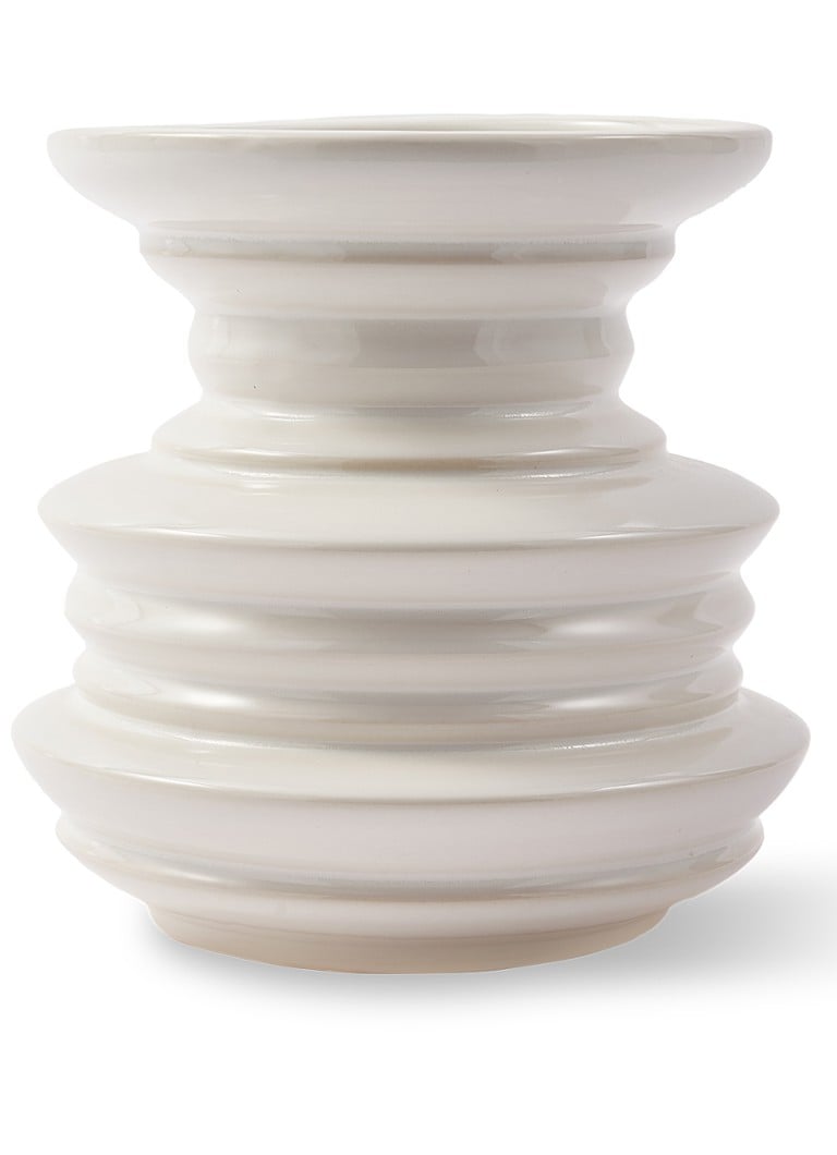 POLSPOTTEN Stacked Plates vaas 23 cm Gebroken wit - Deal