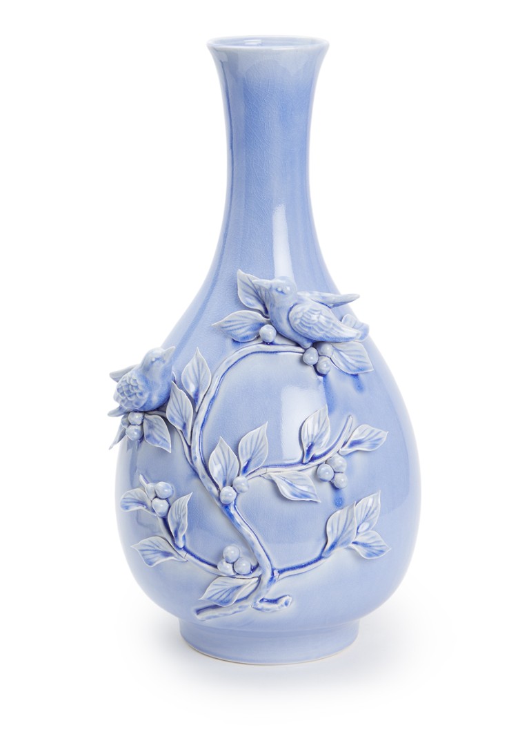 POLSPOTTEN Bird vaas 60 cm Blauw - Deal