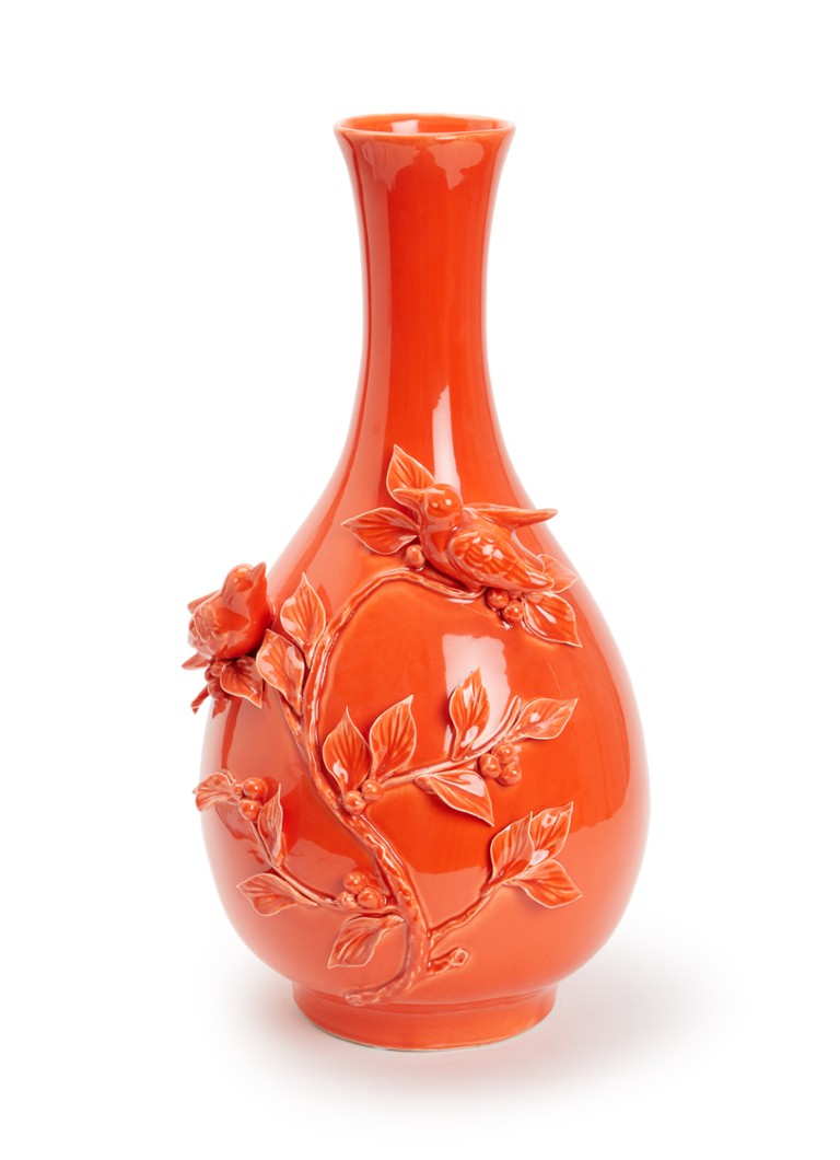 POLSPOTTEN Bird vaas 60 cm Oranje - Deal