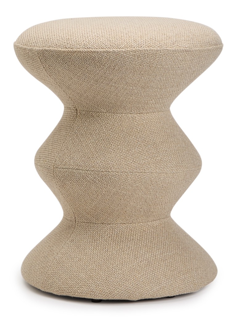 POLSPOTTEN Smooth Zig Zag kruk 47 cm Beige - Deal