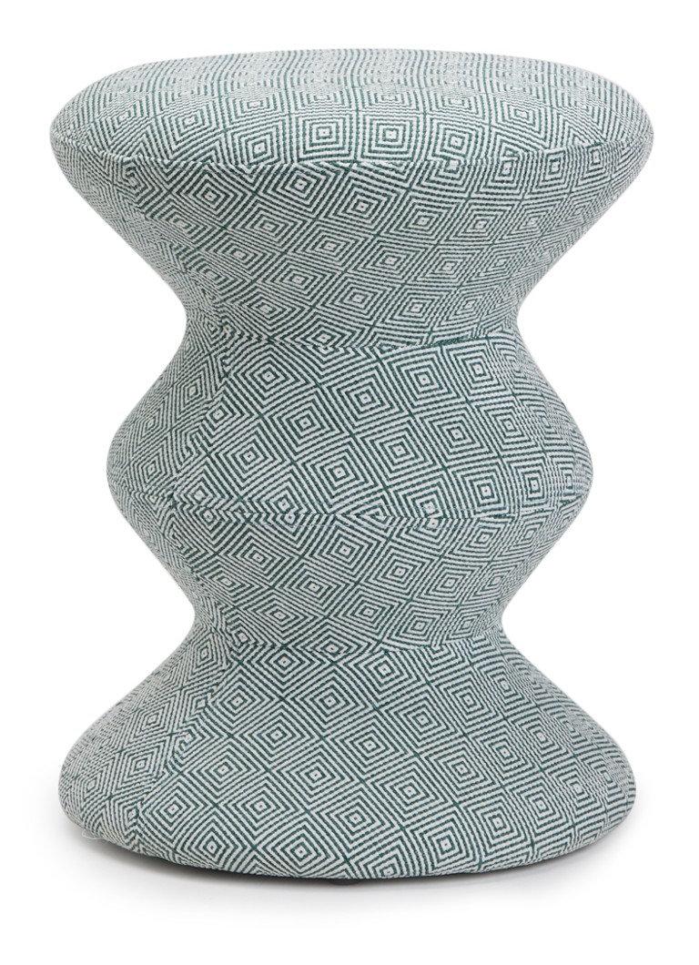 POLSPOTTEN Squared Zig Zag kruk 47 cm Lichtgroen - Deal