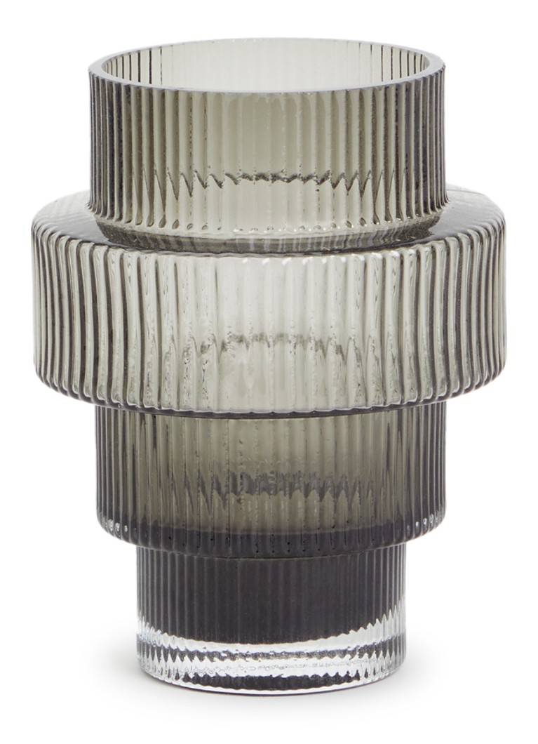 POLSPOTTEN Steps kandelaar 15 cm Grijs - Deal