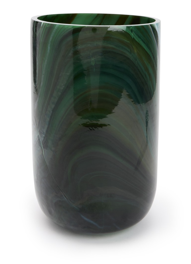 POLSPOTTEN Marbled M vaas 30 cm Groen - Deal