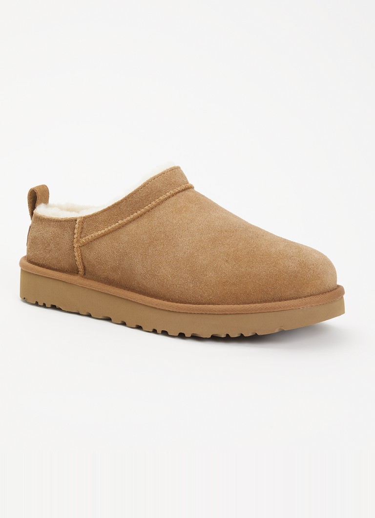 UGG Dames Classic Micro instapper van suède in de kleur Roestbruin, maat: 38