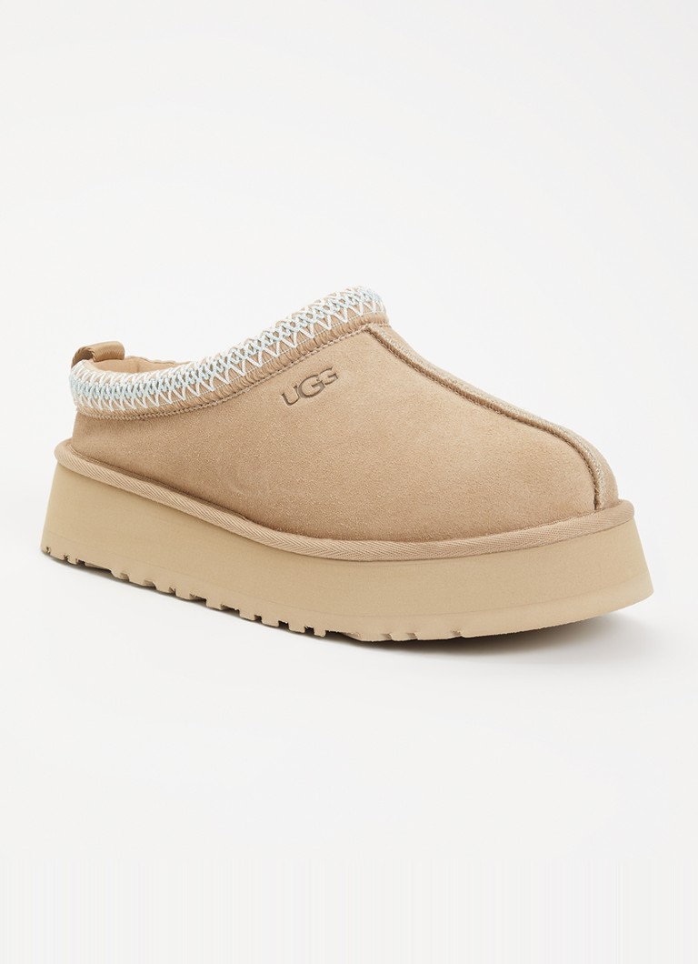 UGG Dames Tazz ll instapper met plateauzool in de kleur Beige, maat: 39