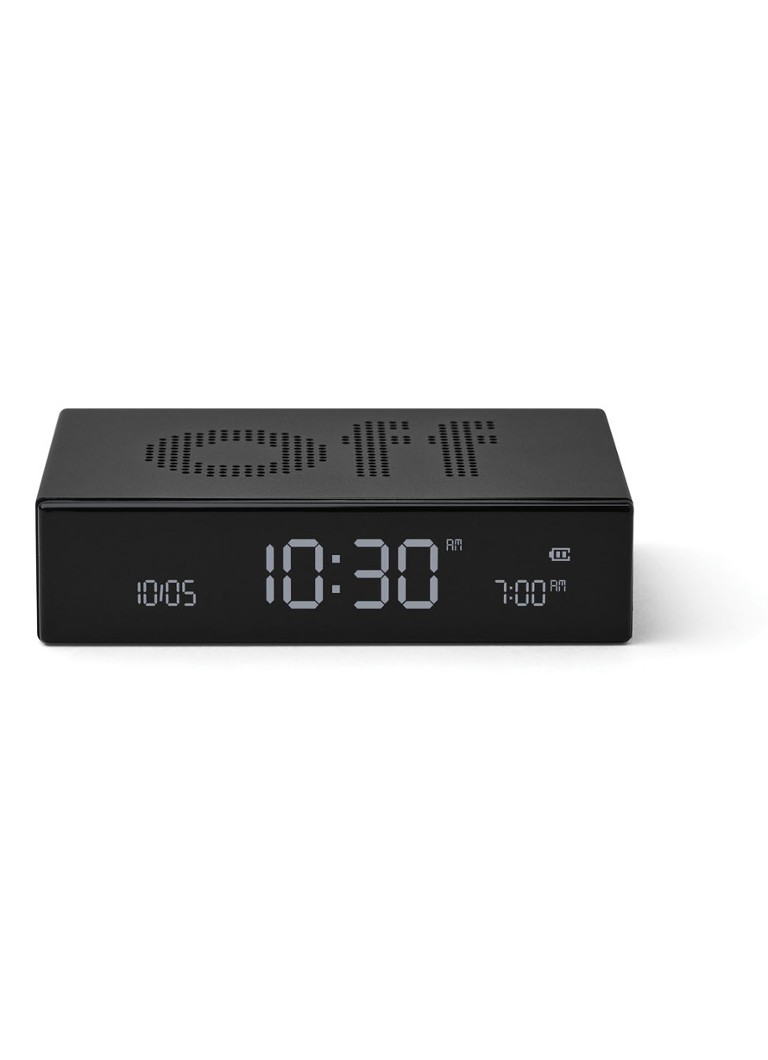 Lexon Flip Premium digitale wekker Zwart - Deal