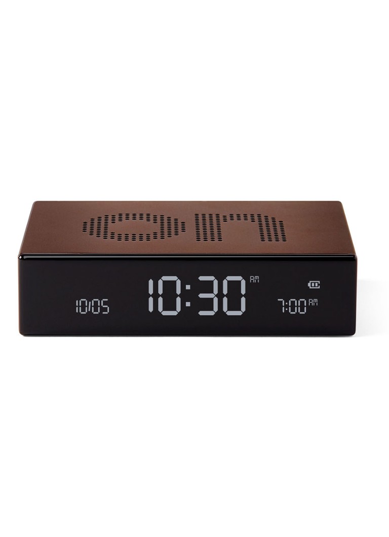 Lexon Flip Premium digitale wekker Brons - Deal