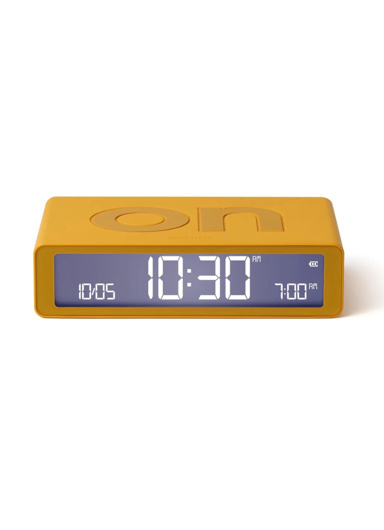 Lexon Flip Classic wekker Geel - Deal