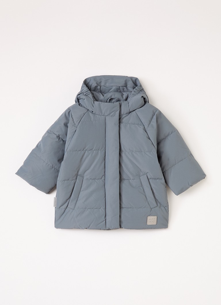 MarMar COPENHAGEN Meisjes Omega pufferjack met donsvulling in de kleur Grijsmele, maat: 1½Y/86