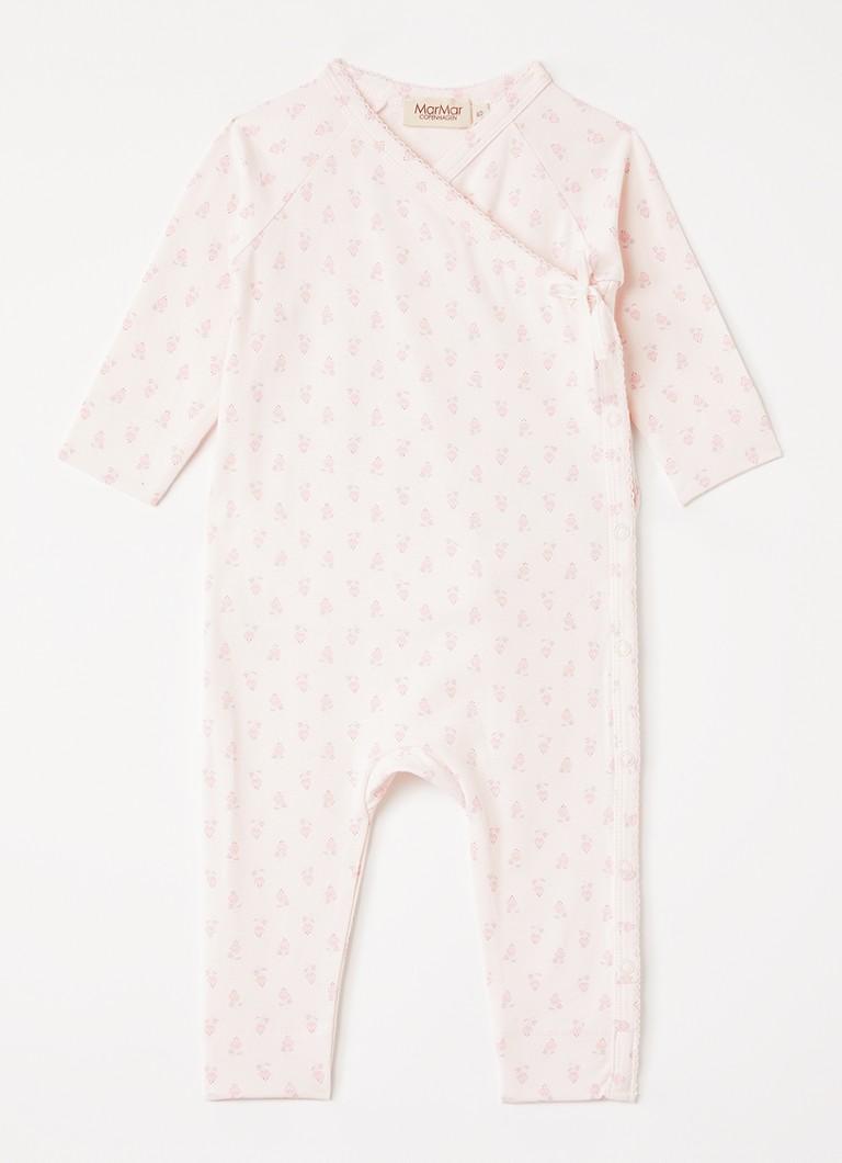 MarMar COPENHAGEN Meisjes Rula babypak met print in de kleur Lichtroze, maat: 62