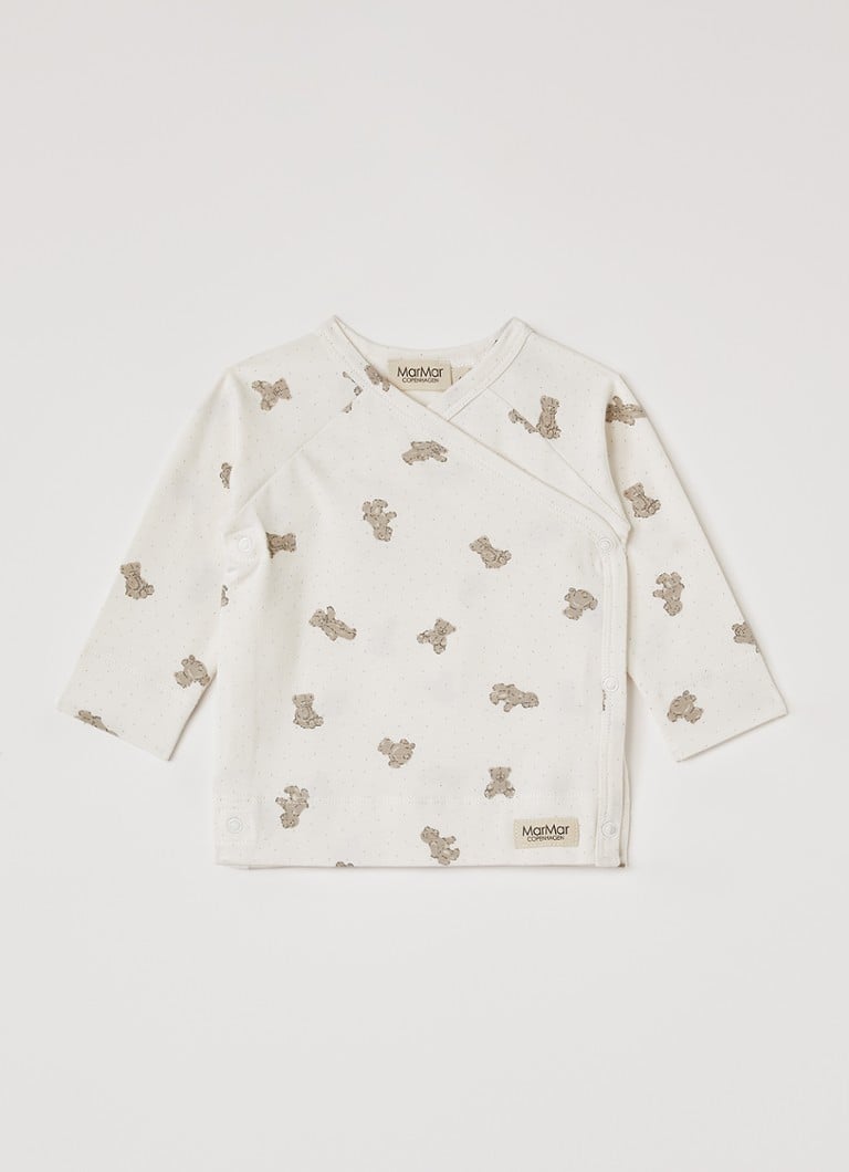 MarMar COPENHAGEN Meisjes Tuti longsleeve met print in de kleur Gebroken wit, maat: 68
