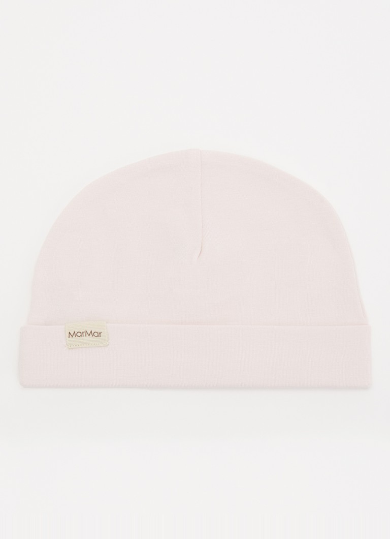 MarMar COPENHAGEN Jongens Aiko muts in katoenblend met logo in de kleur Lichtroze, maat: 62