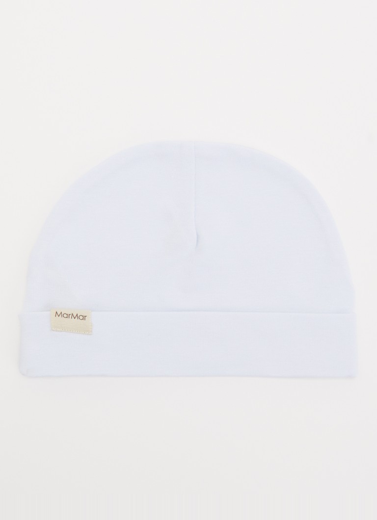 MarMar COPENHAGEN Jongens Aiko muts in katoenblend met logo in de kleur Lichtblauw, maat: 56
