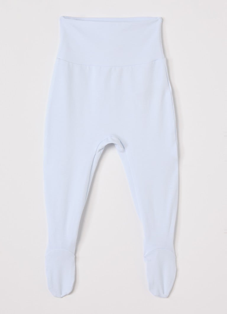 MarMar COPENHAGEN Jongens Pixa tapered fit babybroek in katoenblend in de kleur Lichtblauw, maat: 68