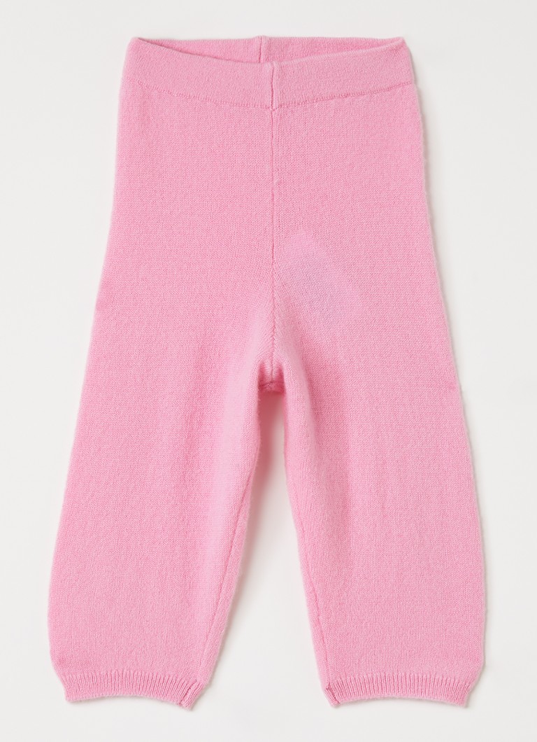 MarMar COPENHAGEN Meisjes Powy fijngebreide legging in de kleur Rood, maat: 2M/56
