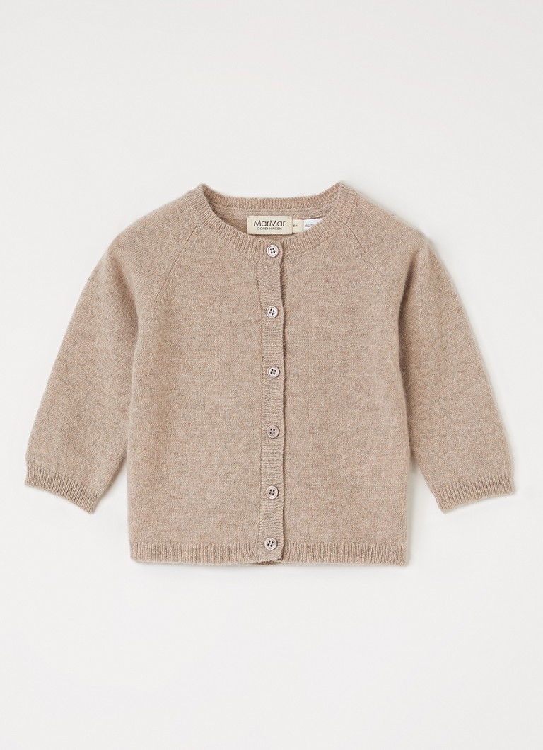 MarMar COPENHAGEN Meisjes Tamla fijngebreid vest van kasjmier in de kleur Beige, maat: 4M/62