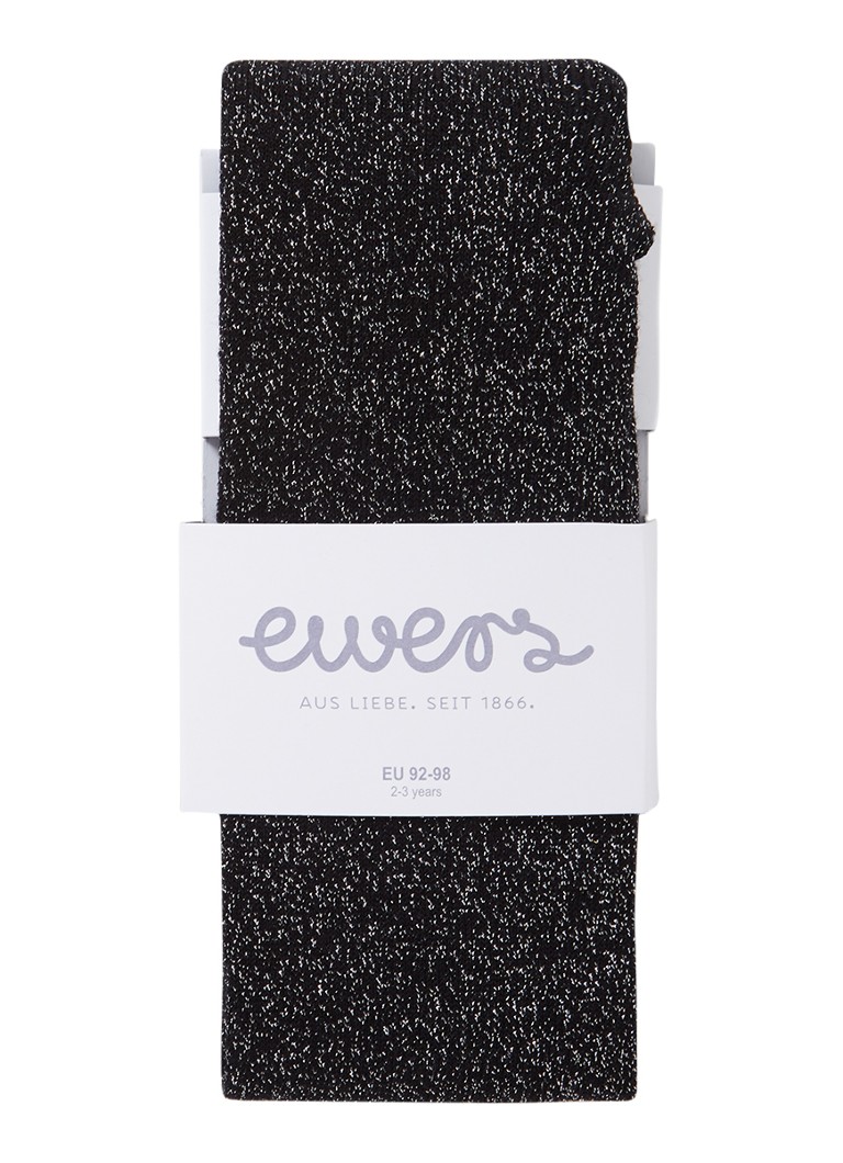 Ewers Meisjes Maillot met glitter in de kleur Zwart, maat: 152