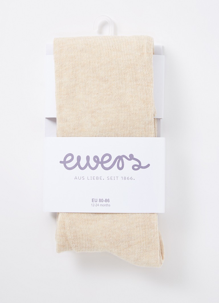 Ewers Fijnegebreide babymaillot in katoenblend in de kleur Beige, maat: 152
