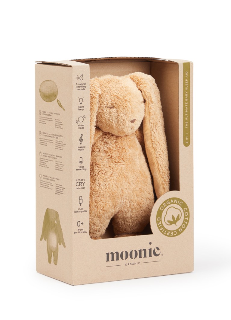 Moonie Meisjes The Humming Friend Bunny muziekknuffel 28 cm in de kleur Bruin, maat: One Size