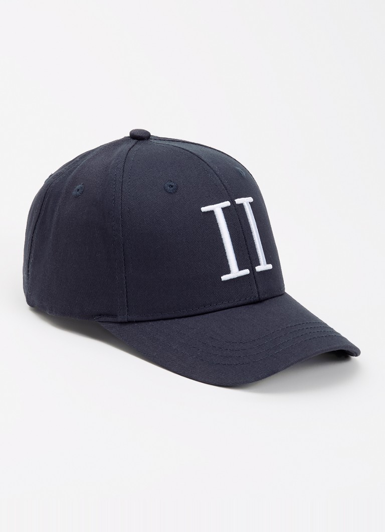 Les Deux Heren Encore baseball pet met logoborduring in de kleur Donkerblauw, maat: One Size