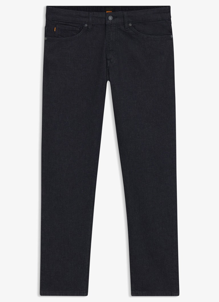 BOSS Heren Re.maine straight leg jeans met donkere wassing in de kleur Indigo