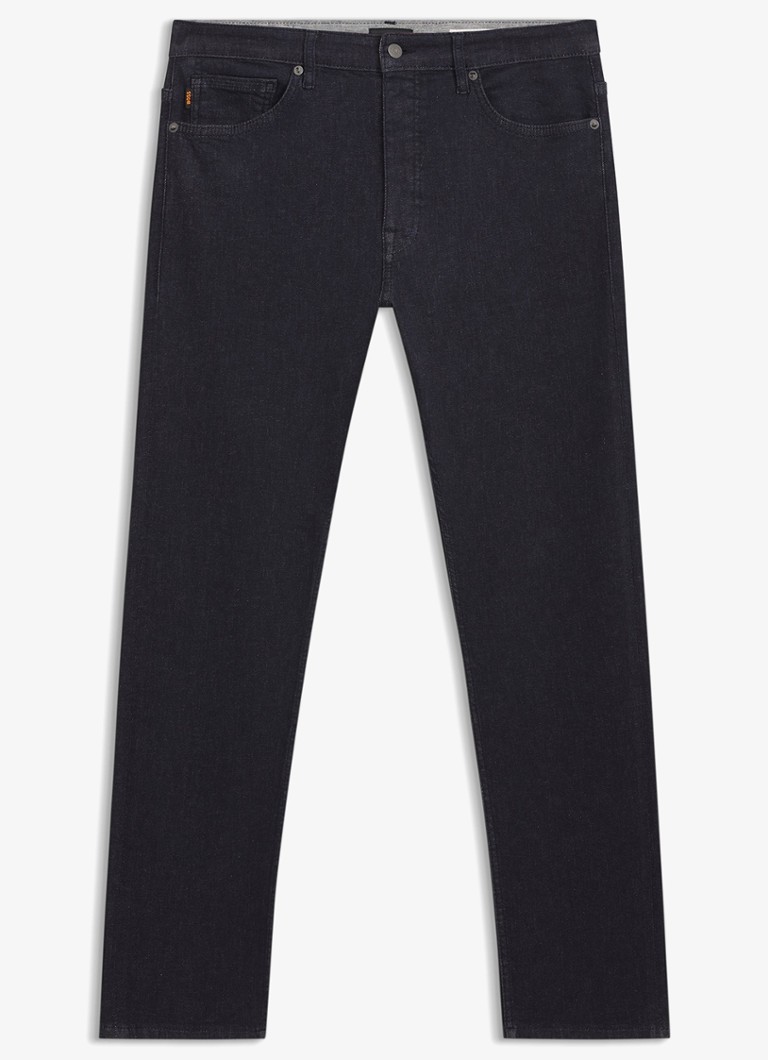 BOSS Heren Slim fit jeans met steekzakken in de kleur Donkergrijs