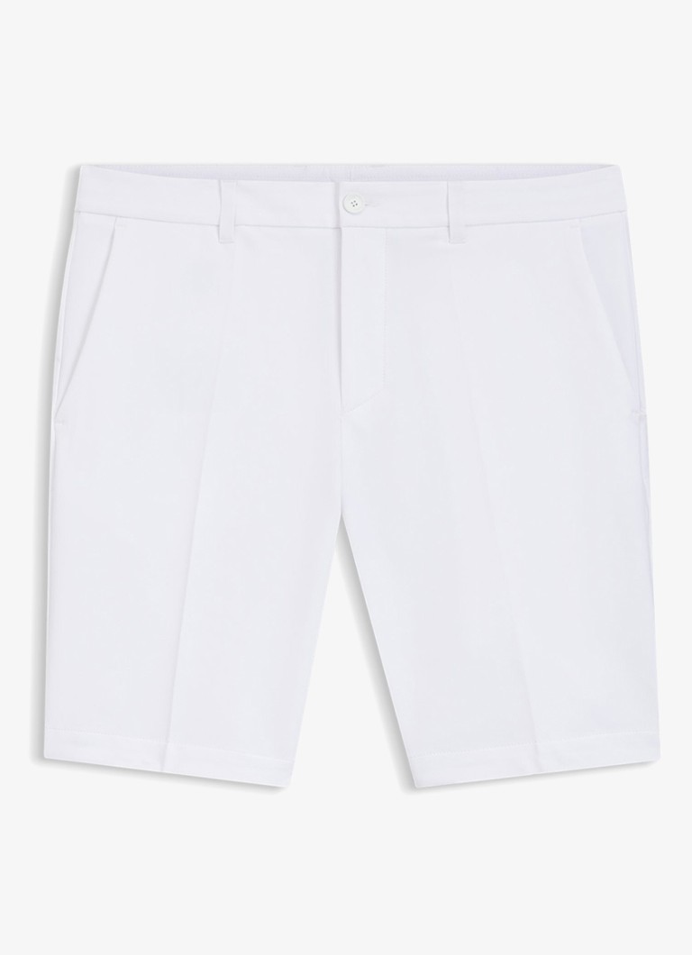 BOSS Heren Commuter loose fit korte broek met steekzakken in de kleur White-100 / Wit