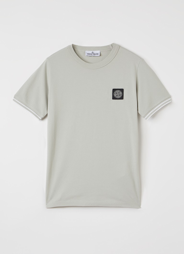 Stone Island 80538 T-shirt met logo in de kleur Lindegroen, maat: 14J = 164